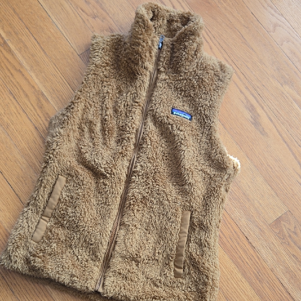 Patagonia Tan Sherpa Fleece Vest
